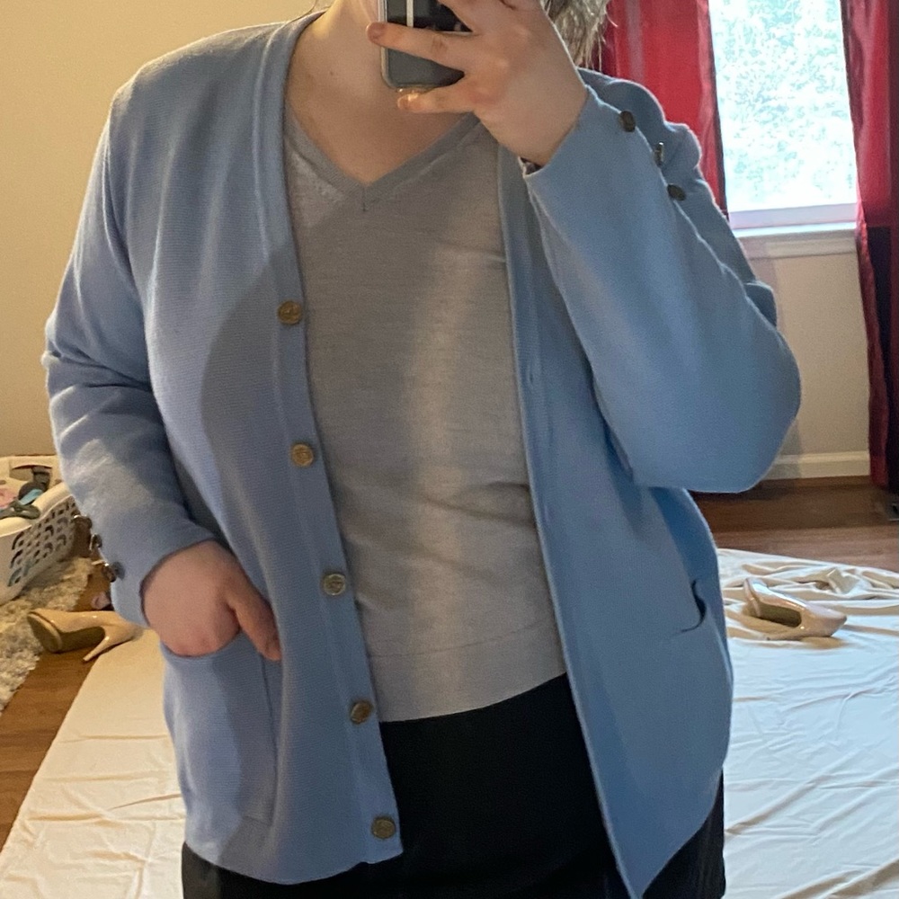 Blue Cardigan